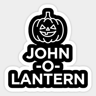 John - O - Lantern Sticker